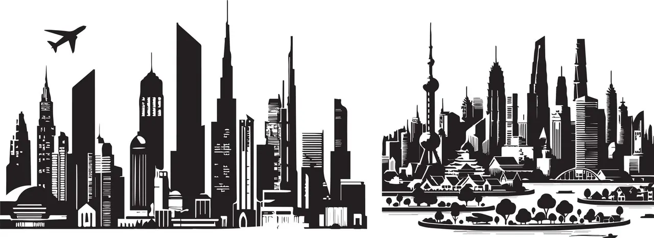 City skyline illustration