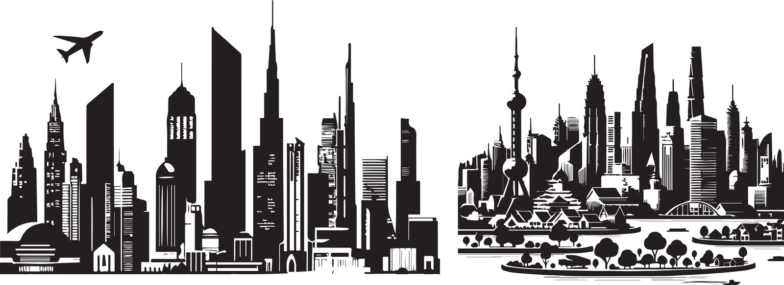 City skyline illustration