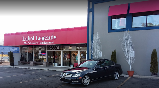 Label Legends storefront on Orchard Lake Road in Farmington Hills